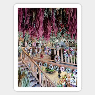 Hanging Flower Witchy Shop Photography Sticker